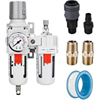 NANPU 1-2&quot- BSP Filtro- Regulador y Aparato Lubricantes de Aire- Separador de Agua y Reductor de Presión- Elemento de…